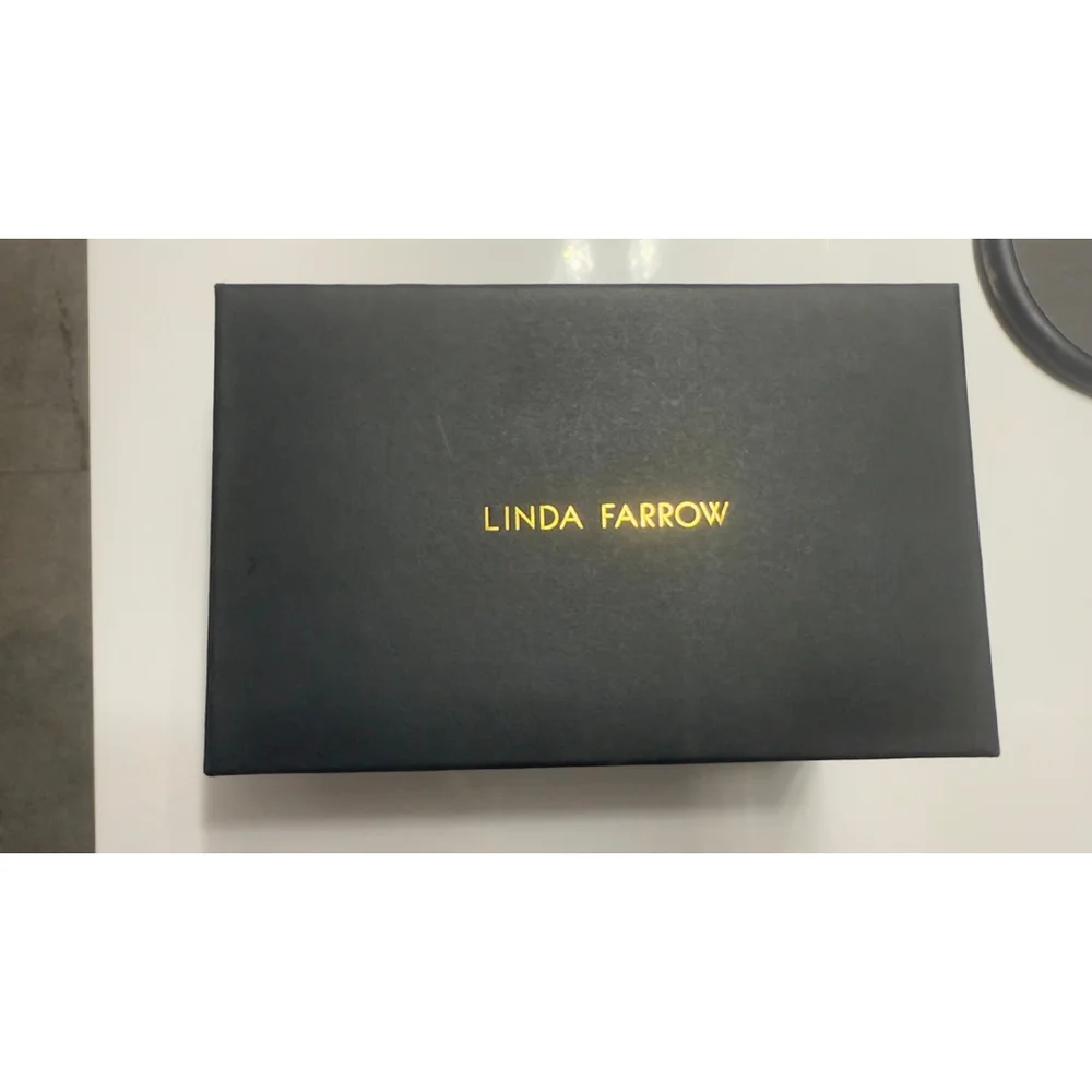 Unisex Linda Farrow Optical Glasses Black/Gold One Size LFL562 optical - Picture 12 of 14
